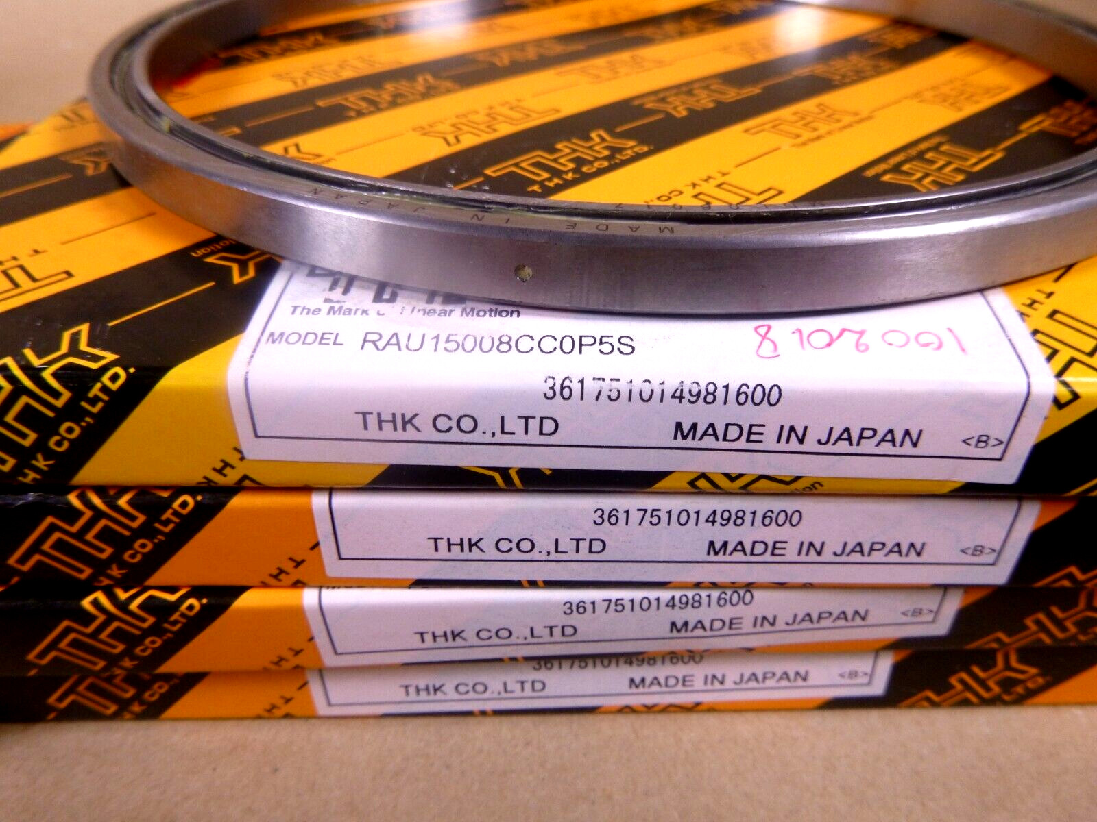 (Lot of 15) THK RAU Micro Cross-Roller Bearings RAU15008, RAU16013 & RAU20013