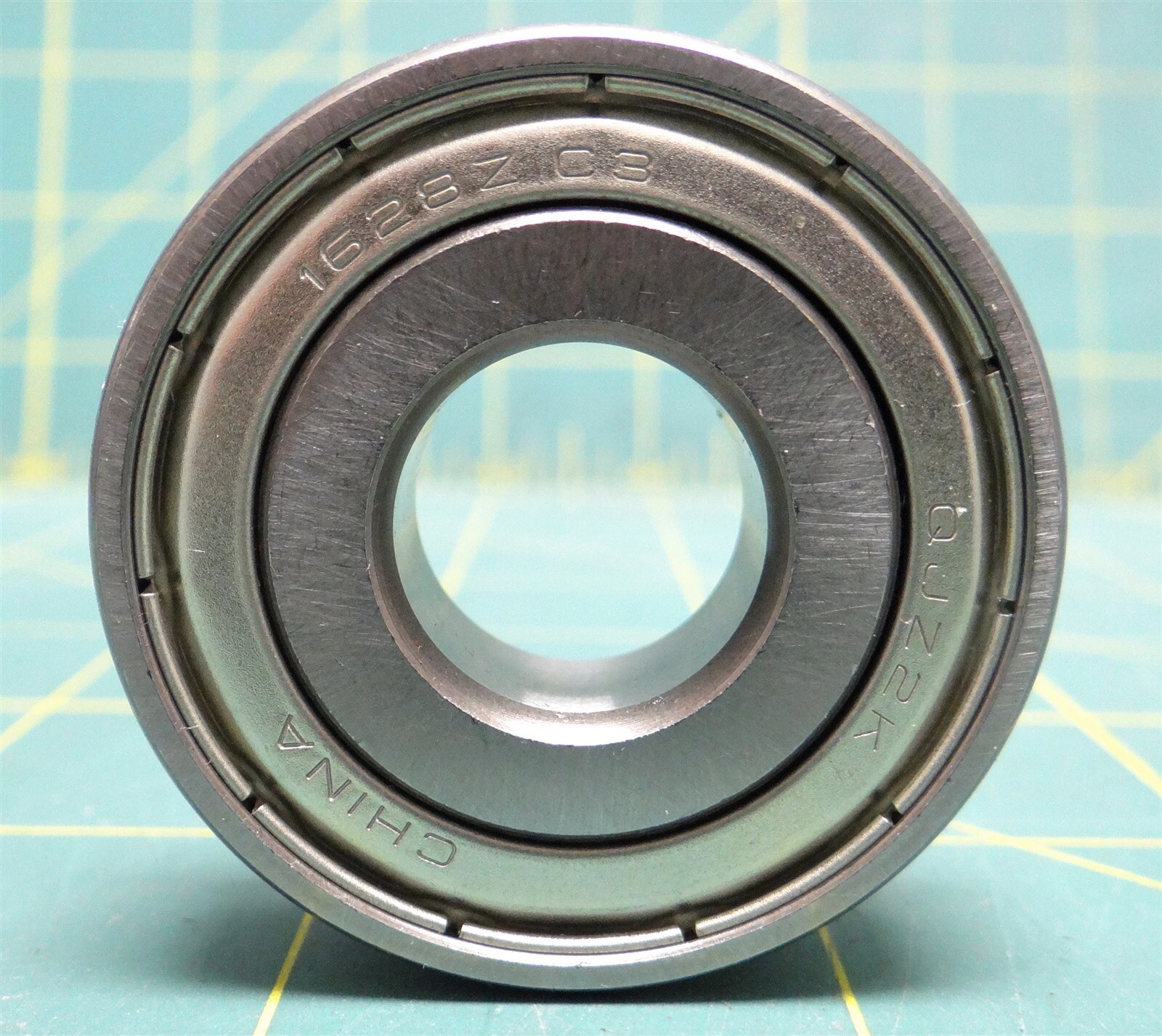 1628 ZZ Steel Radial Ball Bearing, Double Shielded, 0.6250″ Bore Dia. 1.6250″ OD