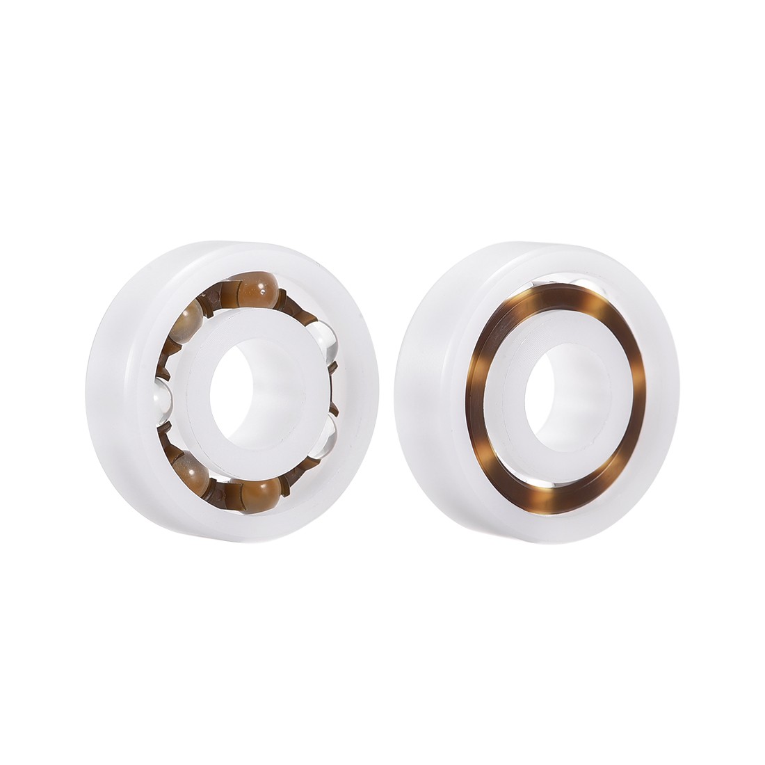 608 Plastic Bearings 8x22x7mm Glass Ball Nylon Cage 2pcs