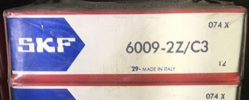 6009-2Z/C3 SKF Deep Grove, Single Row, Ball Bearings 45X75X16 (mm)