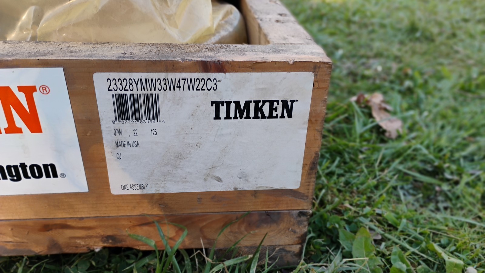 NEW Timken 23328w334722 Spherical Roller Bearing 160 mm Bore 290mm OD Strat Bore