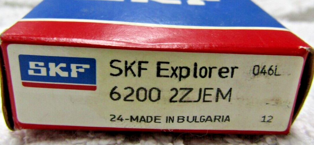 2) 👍 SKF DEEP GROOVE BALL BEARING 10 mm ID, 30 mm OD, 9 mm WIDTH 6200 2ZJEM