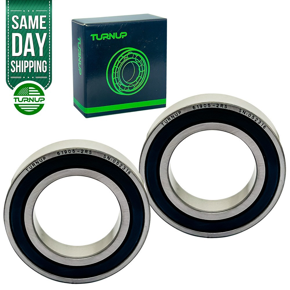 2Pcs TURNUP 61905-2RS 25x42x9mm High Speed Double Side Sealed Thin Section Ball