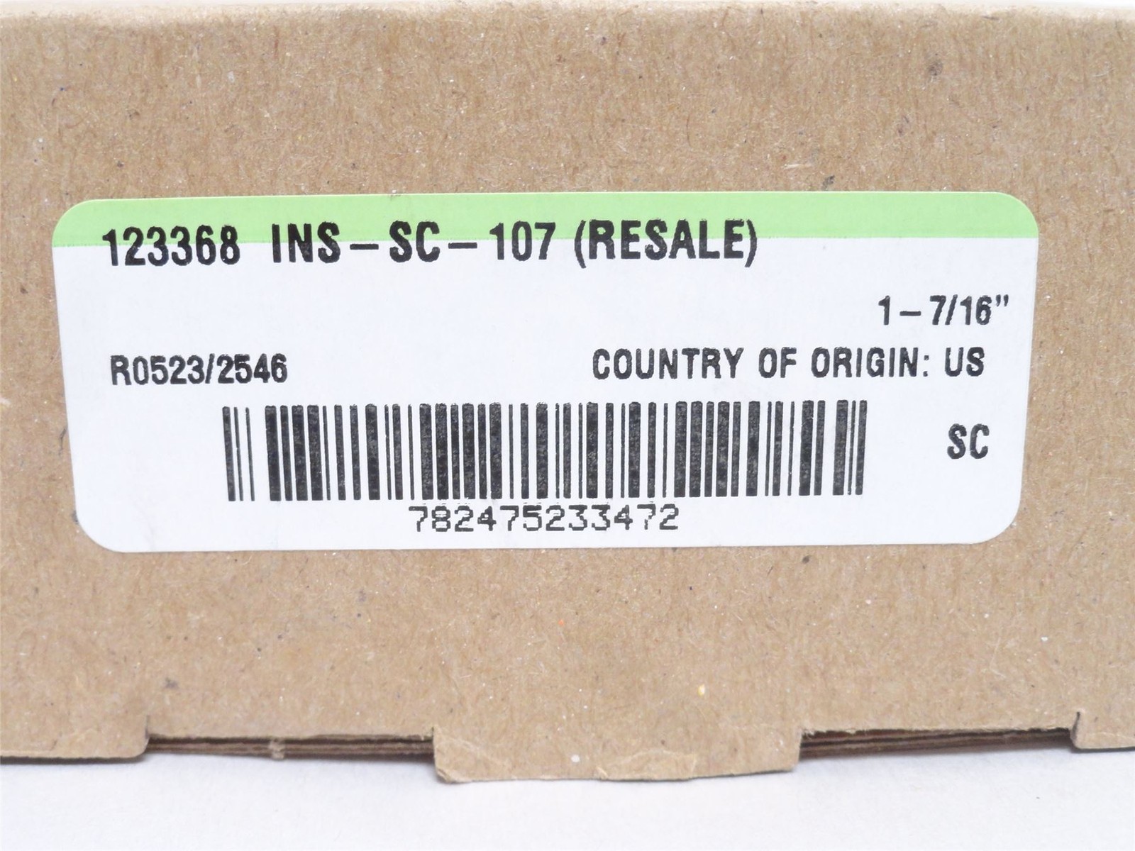 244862 New In Box; Dodge INS-SC-107 Insert Ball Bearing 123368; 1-7/16″ID