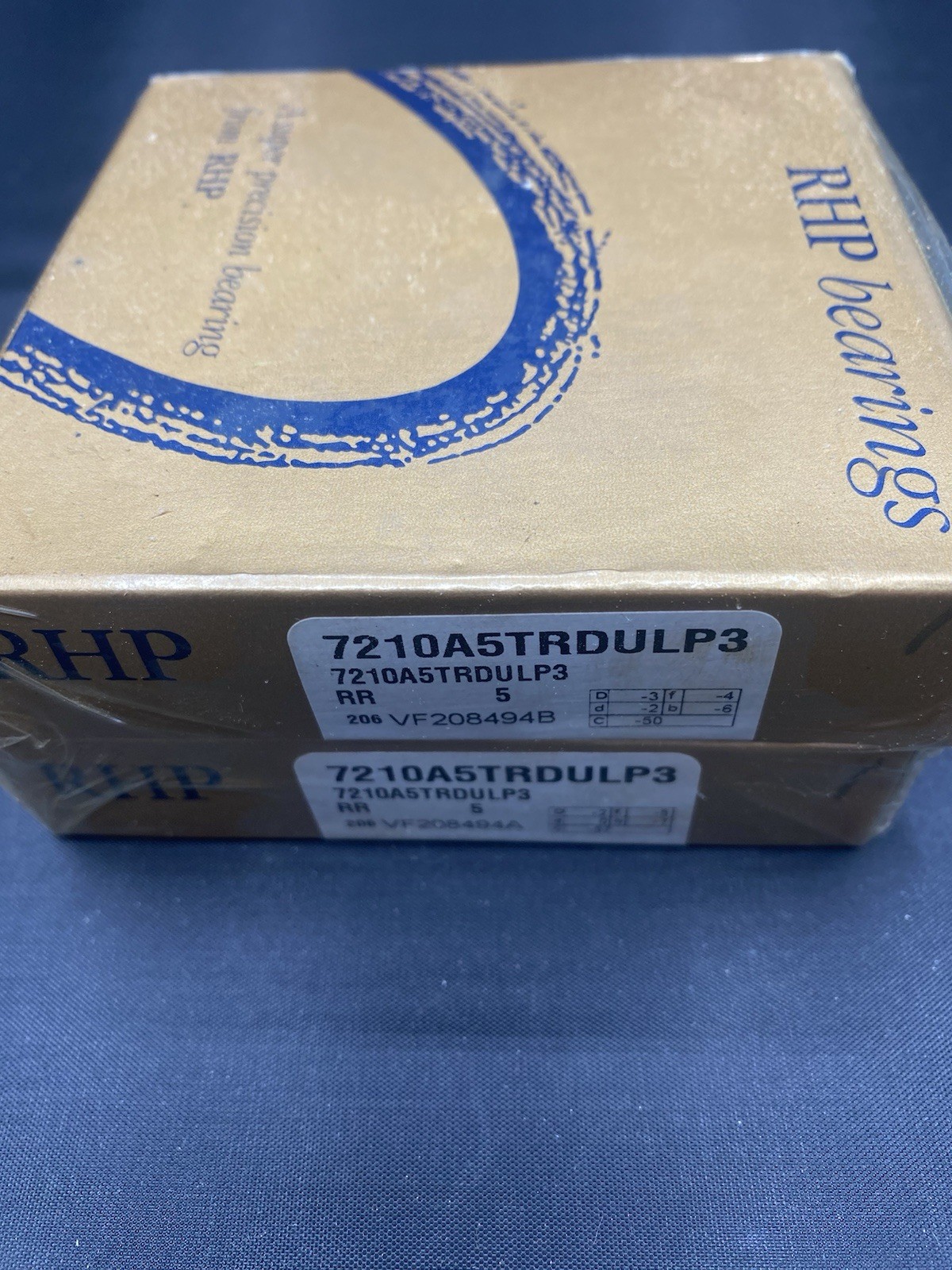 NOS RHP 7210A5TRDULP3 Angular Contact Bearings 1 Pair B1