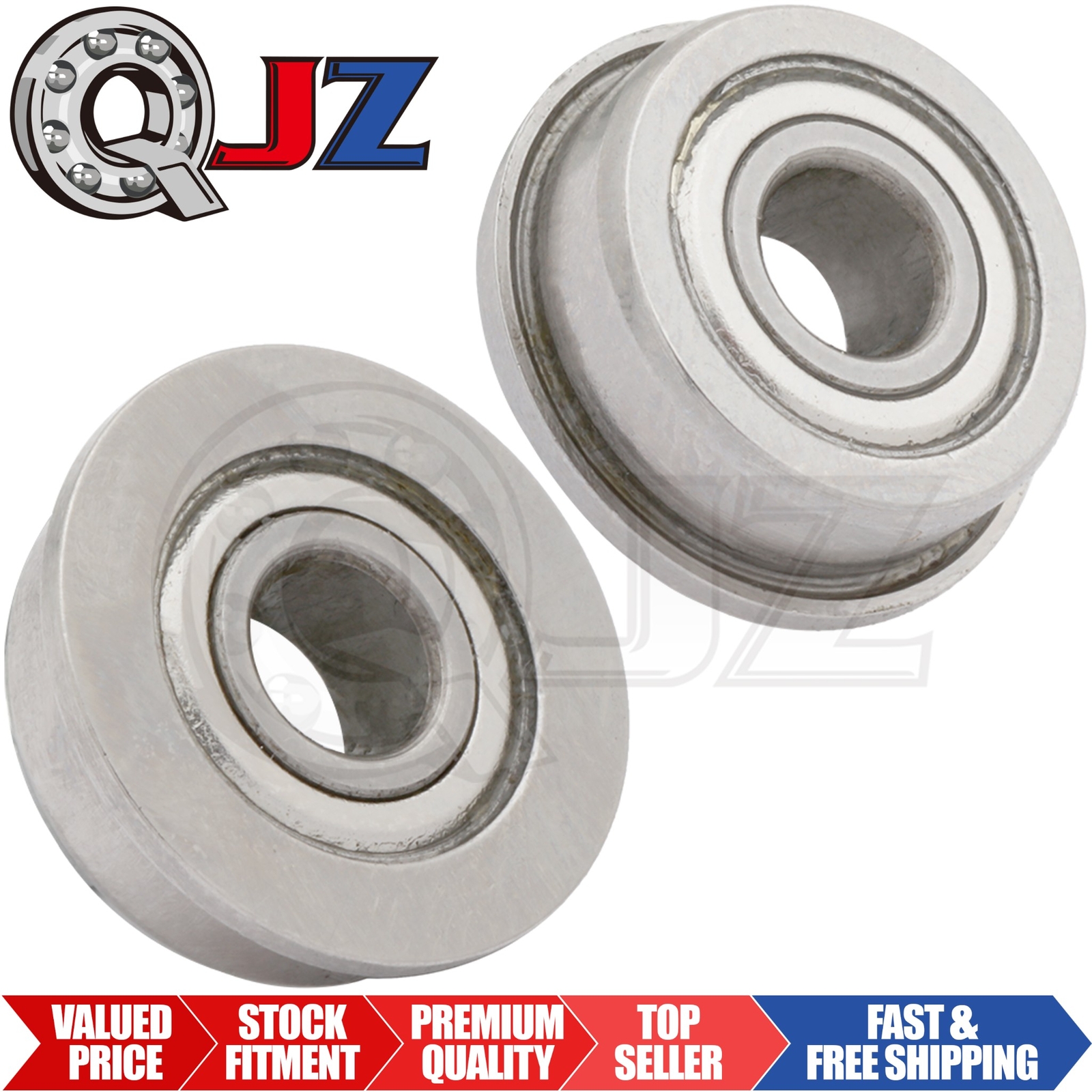 [Qty.2] New FL605-ZZ Miniature Flanged Ball Bearing [5mm ID x 14mm OD x 5mm W]