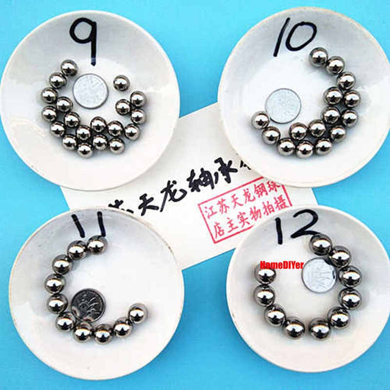 1kg Round Polished Steel Ball Diameter 6.35mm-12mm Smooth Iron Balls Metal Beads