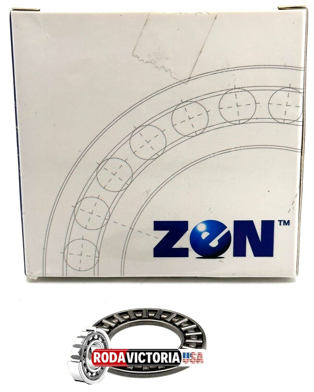 ZEN AXK2035 Thrust Needle Roller Bearing 20x35x2mm (NO WASHERS INCLUDED)