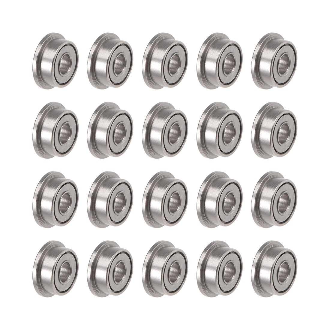 20pcs F682ZZ Flanged Ball Bearing 2x5x2.3mm Shielded Chrome Bearings