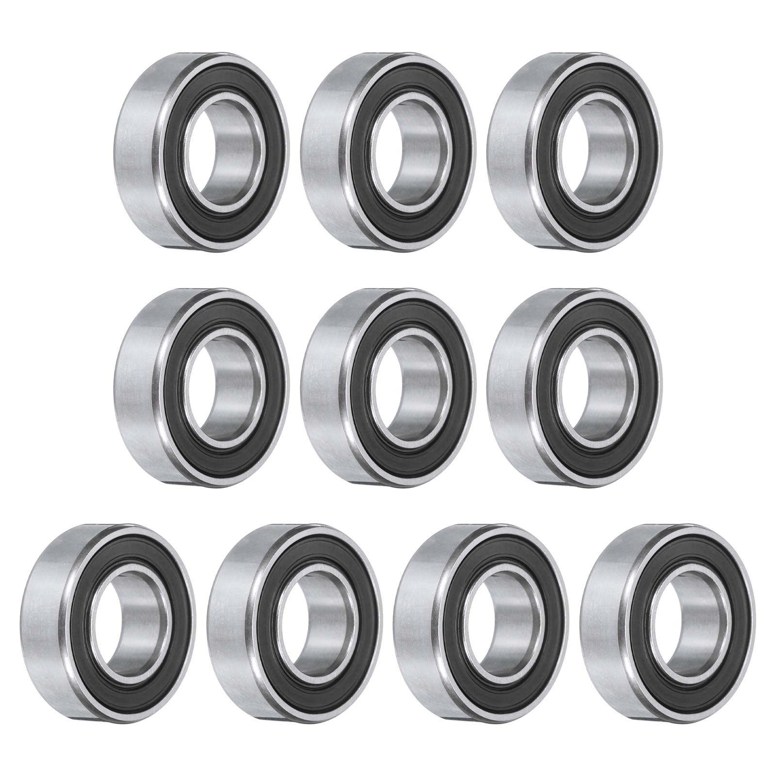 10pcs 688-2RS Ball Bearing 8x16x5mm, Chrome Steel Rubber Seals, ABEC 3