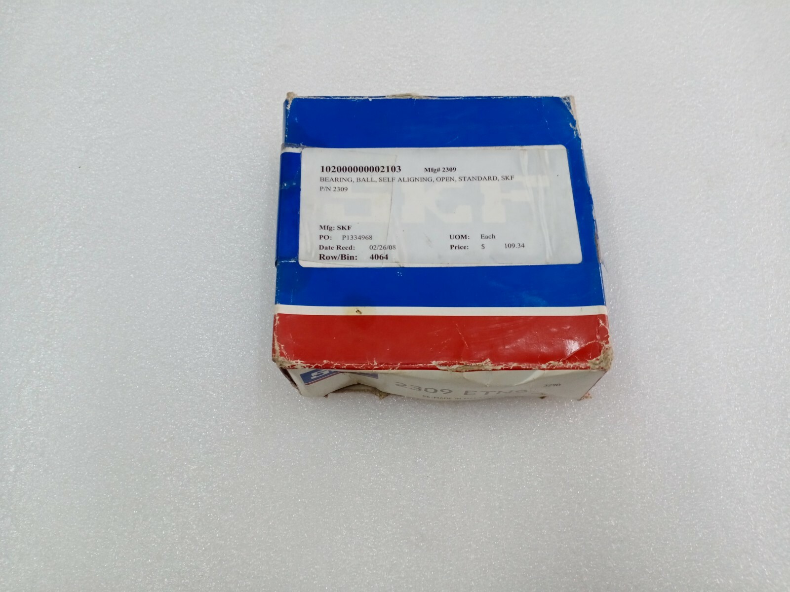 2309 ETN9 SELF ALIGNING BALL BEARING 45x100x36 MM SKF NEW IN BOX 2309ETN9