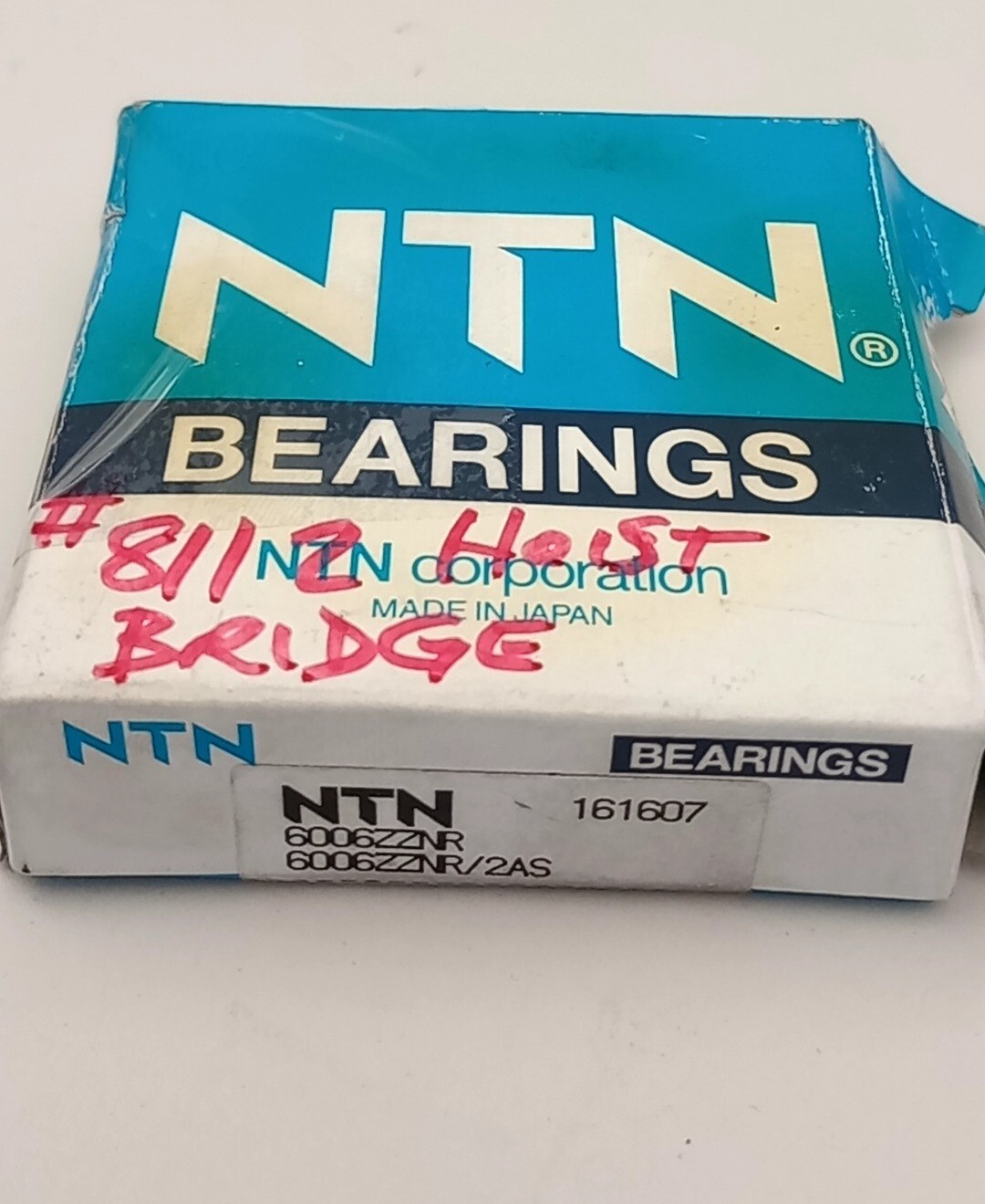 NTN 6006ZZNR Radial Ball Bearing 30mm ID X 55mm OD X 13mm W 6006ZZNR/2AS