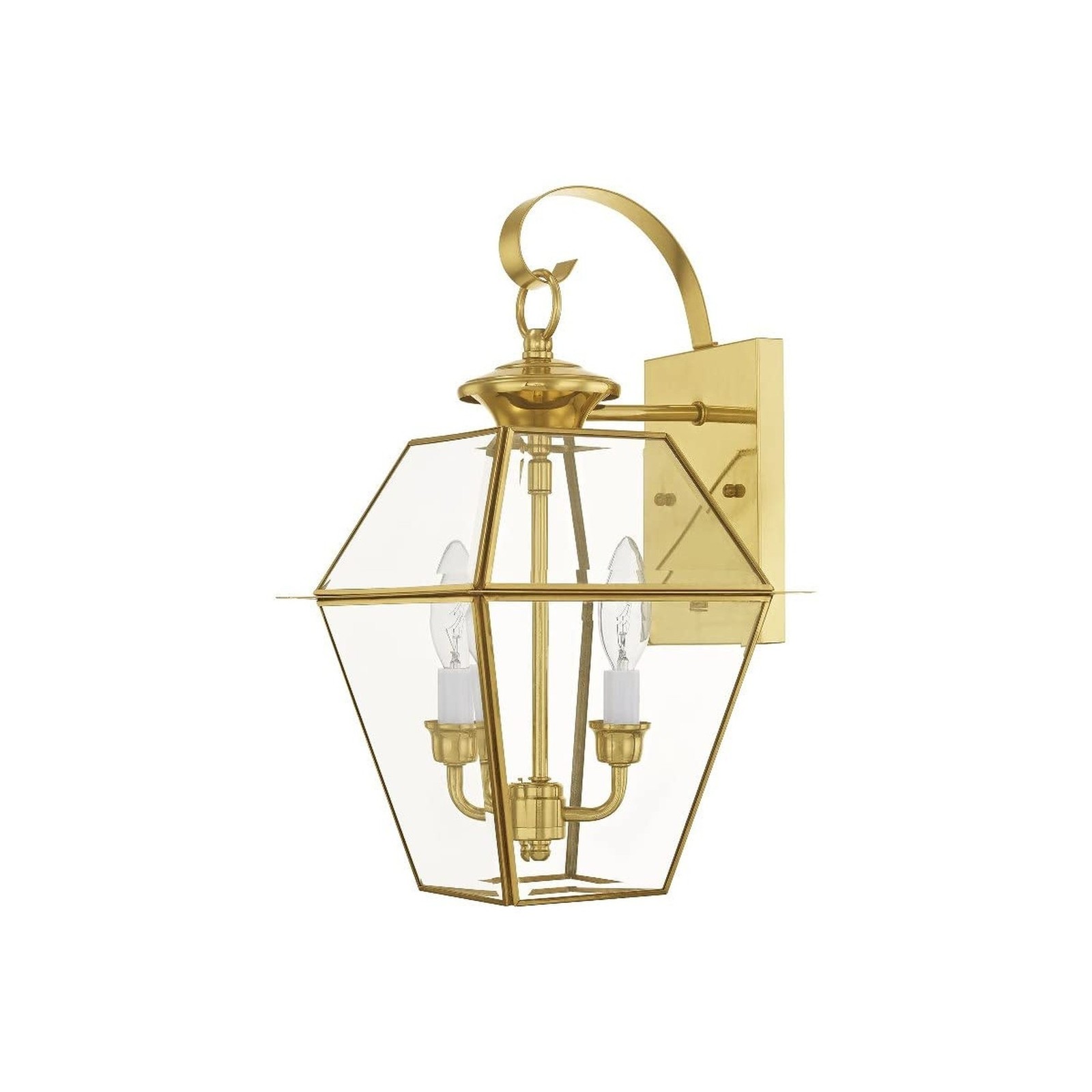 Livex Lighting 2281-07 Westover 2-Light Outdoor Wall Lantern, Bronze, 16.5″ x…