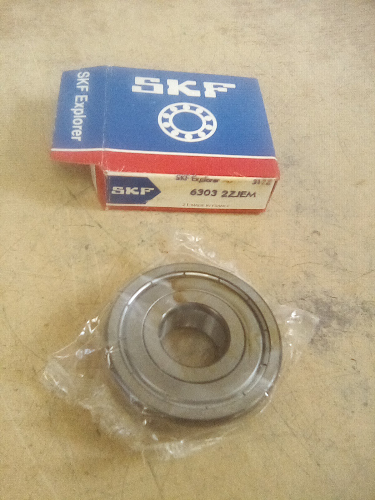 SKF 6303 2ZJEM Shielded Ball Bearing