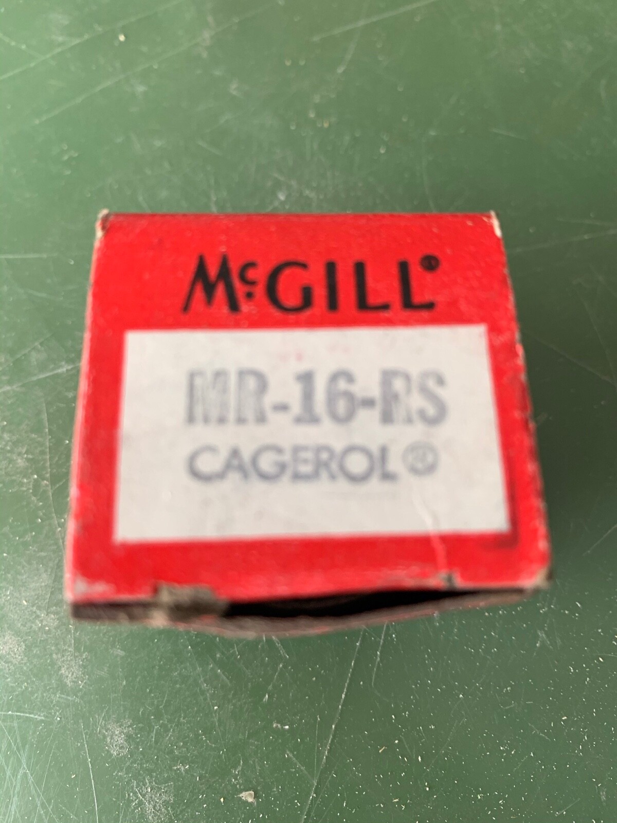 New. McGill MR-16-RS Needle Bearing, 1.000” Bore, 1.500” OD, 1.000” Width