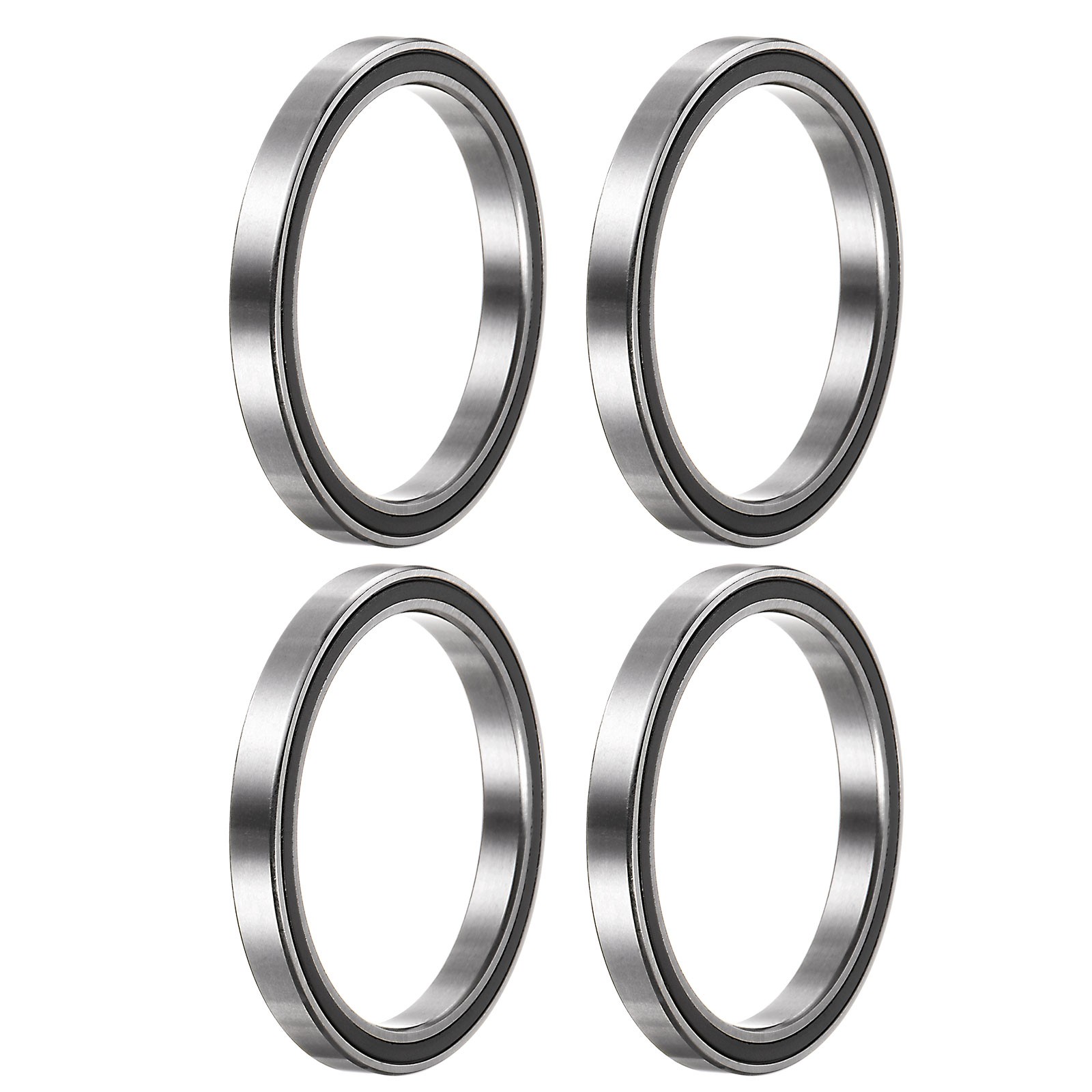 6706-2RS Deep Groove Ball Bearing,4pcs 30x37x4mm Z2 Bearings,Black