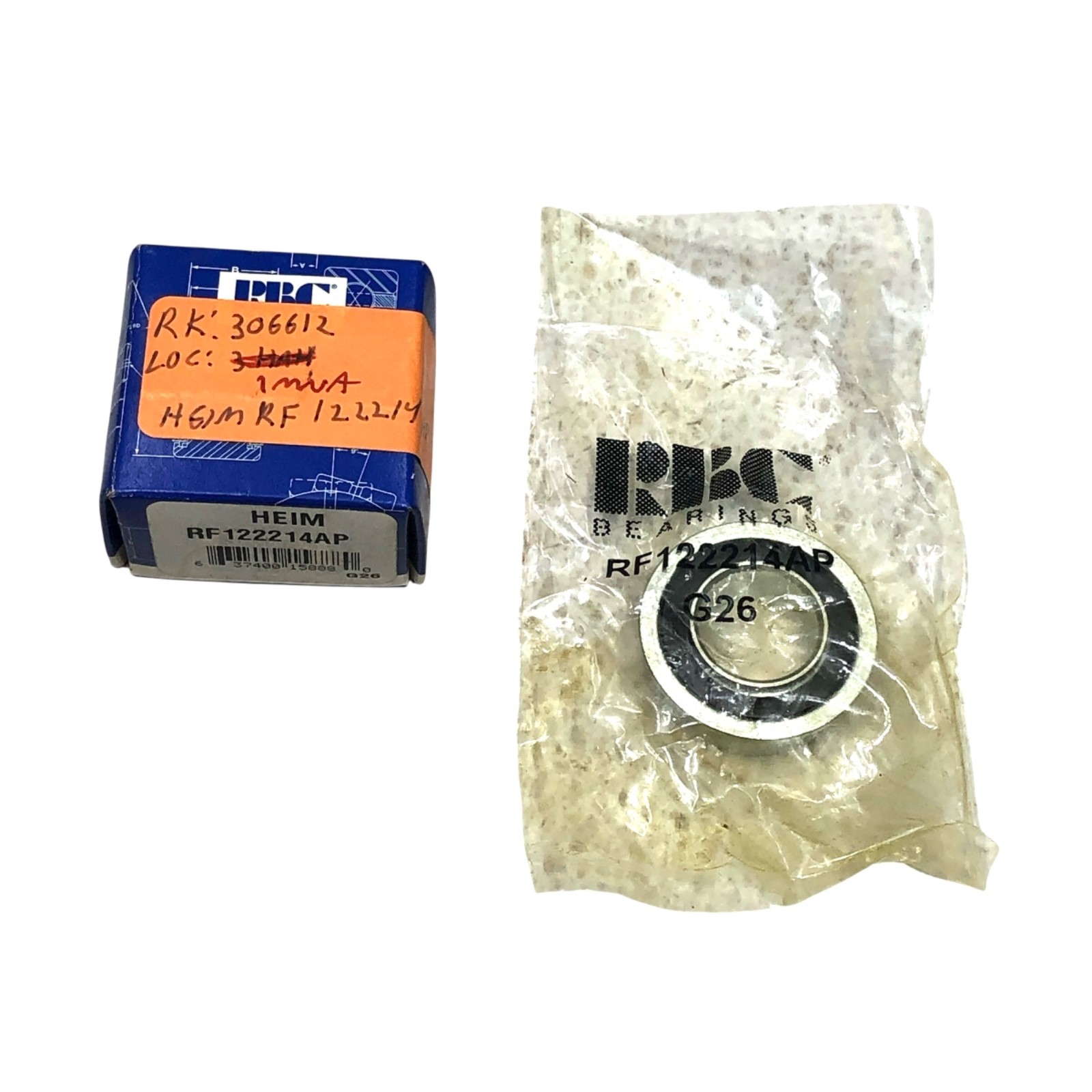 RBC RF122214AP Heim Flanged Ball Bearing Sealed 3/4” Bore ~ 1-3/8” OD ~ 1/2” W
