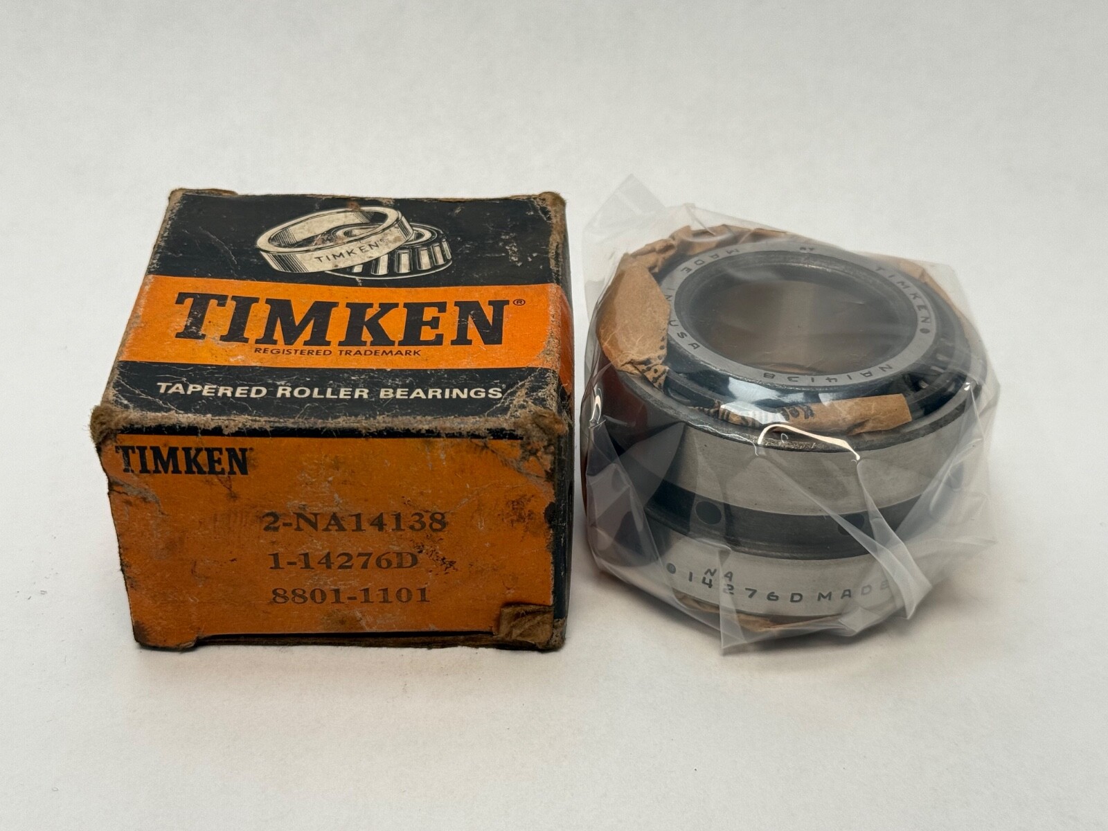 Timken NA14138/14276D Double Taper Bearing Cone&Cup 1-3/8″ ID 2.717″ OD
