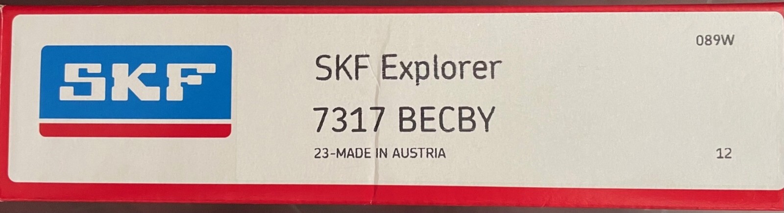 7317BECBY SKF ANGULAR CONTACT BEARING