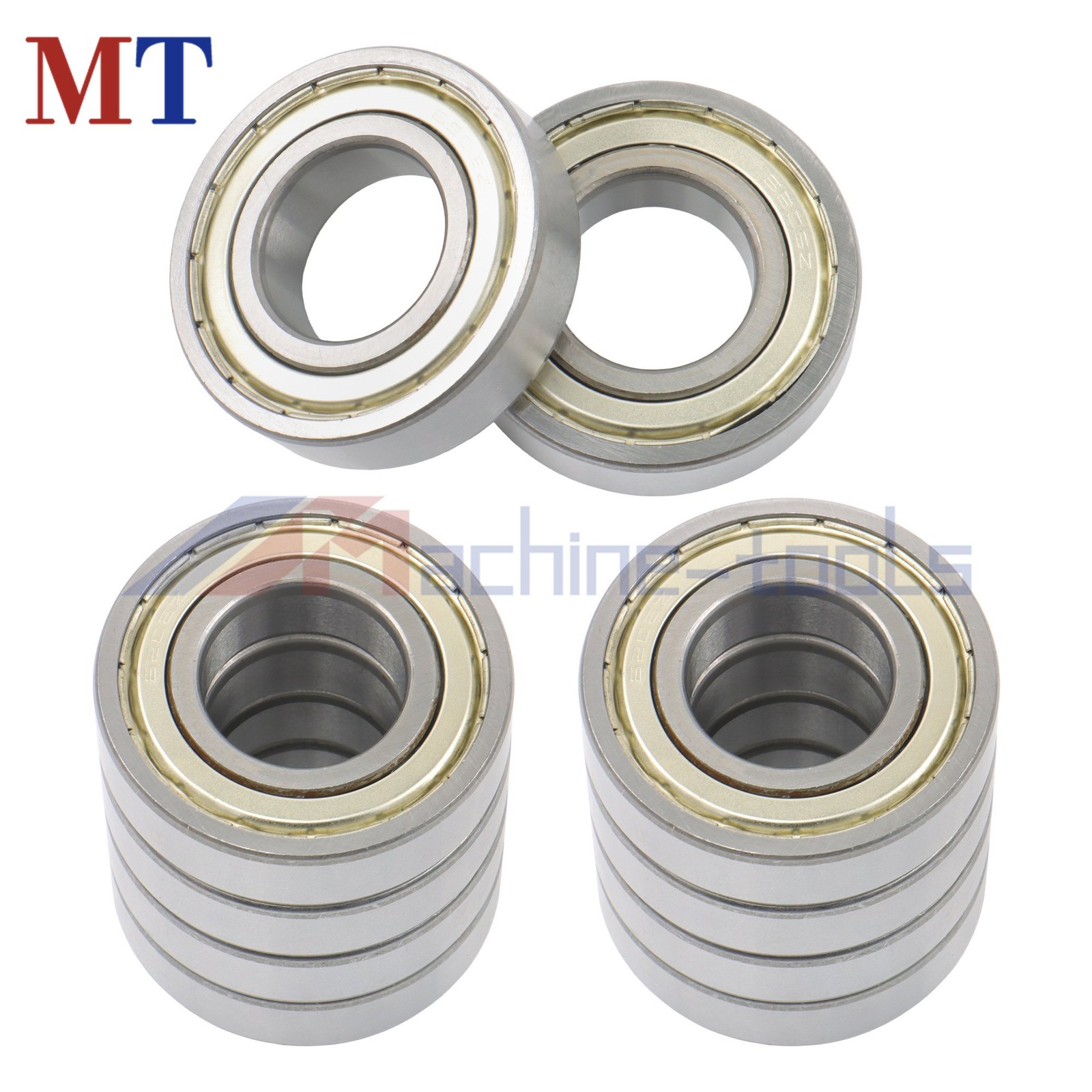 10 Pcs 6206-ZZ Bearing 30x62x16mm Metal Shielded Double Shielded