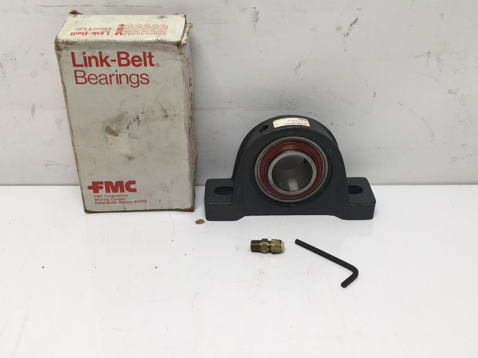 NEW FMC Link-Belt 1-7/16″ Bore Pillow Block Bearing BS225940, 5562N US Made