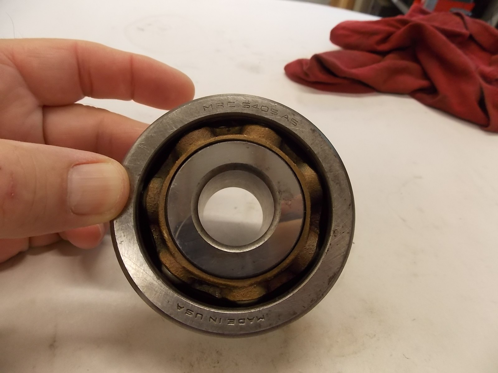 New MRC 5405AS Double Row Angular Contact Bron Cage Bearing 25mmx80mmx34.9mm V5B