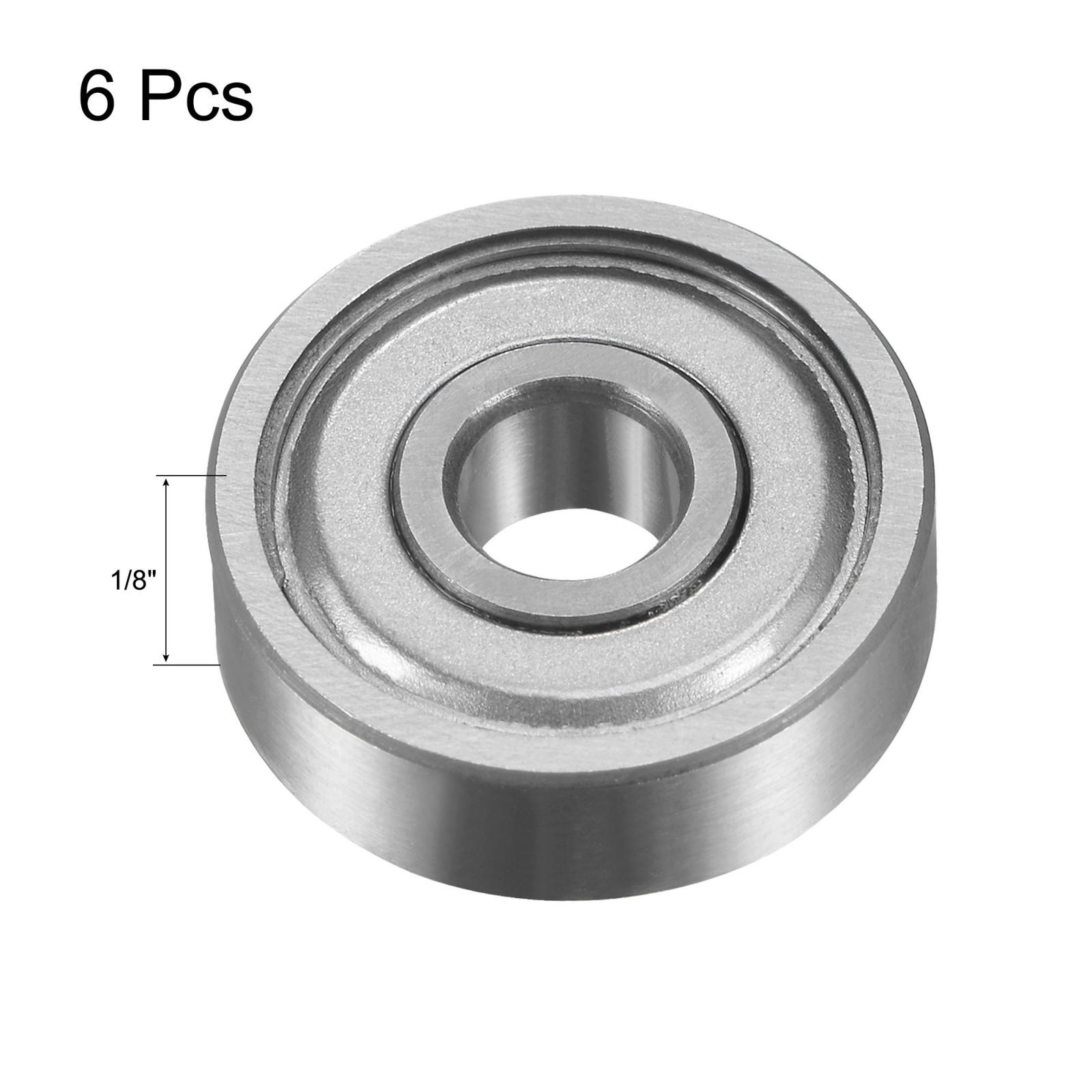 6pcs Bearing Accessory Kit 3/16″ I.D. 5/8″ OD Top Mounted Bearings