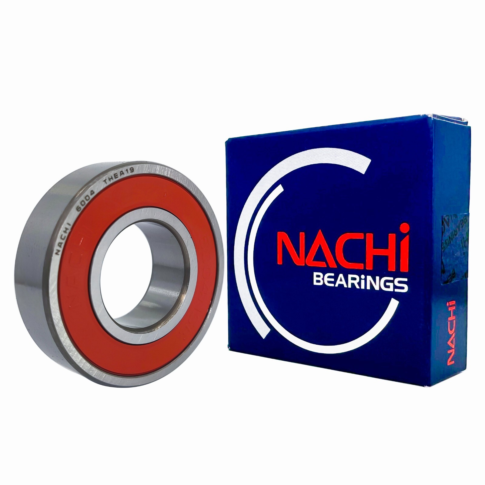(Qty. 10) 6004-2NSE9 CM NACHI Brand Sealed Ball Bearings 20x42x12 6004RS
