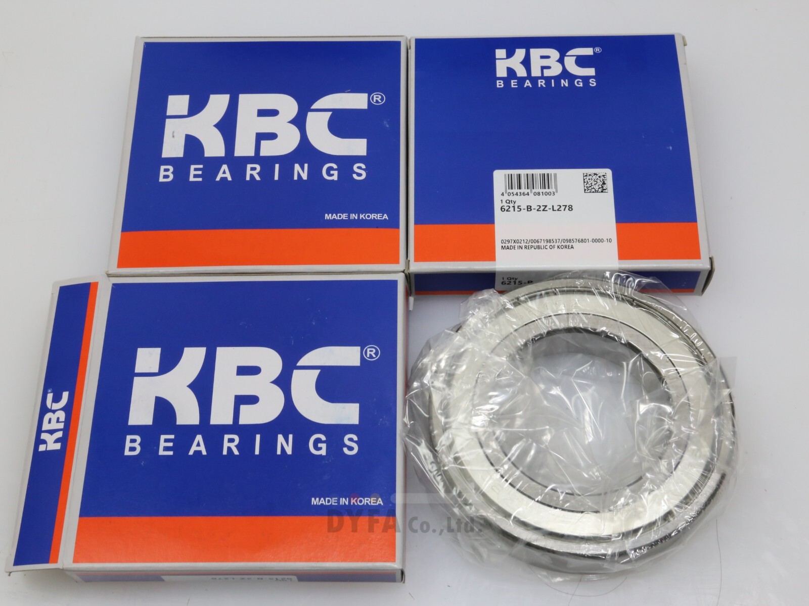 KBC NIB 6215-B-2ZZ Bearing Deep Groove Ball Bearing 6215ZZ 6PCS in a box