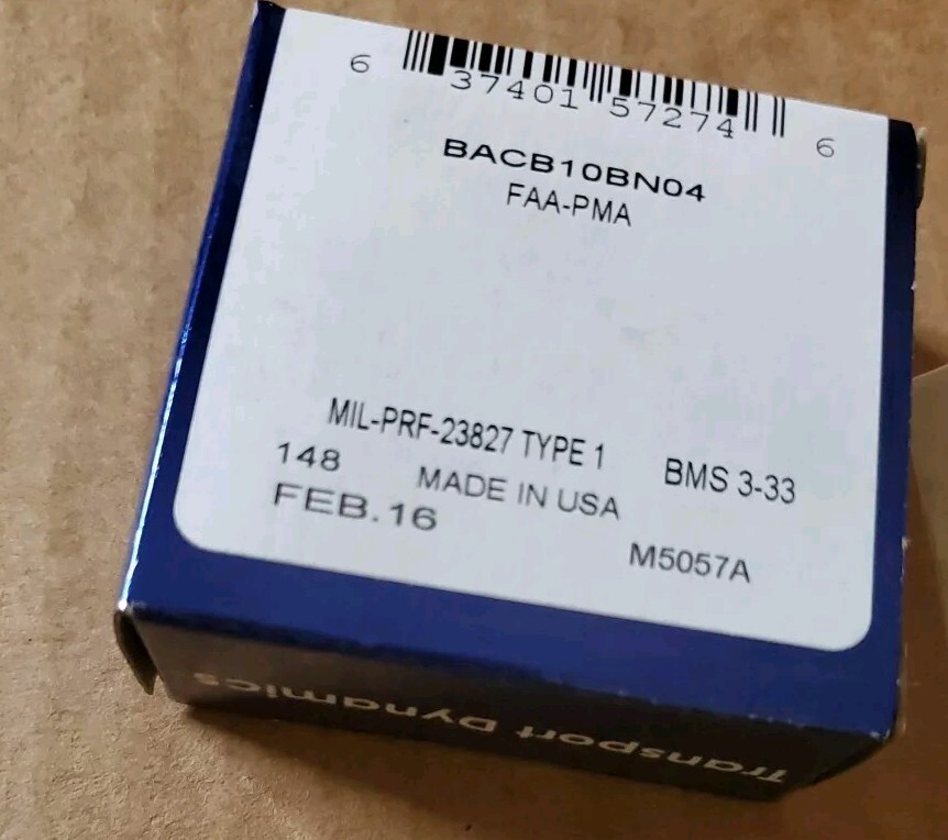 RBC Bearings 4NBF614YJ Airframe Control Needle Roller Bearing – Bore .2500” 1/4