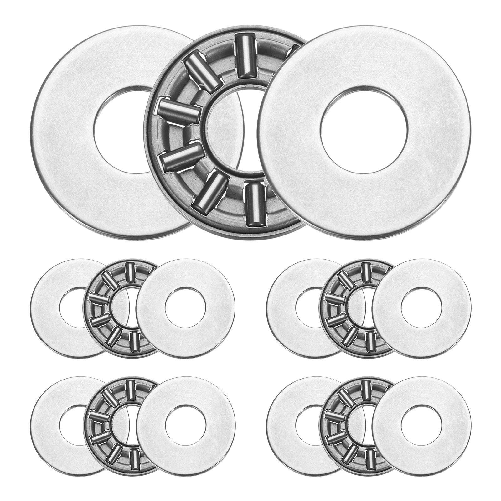 5 Sets AXK0821+2AS Thrust Needle Roller Bearings 8x21x4mm, P5 (ABEC 5)