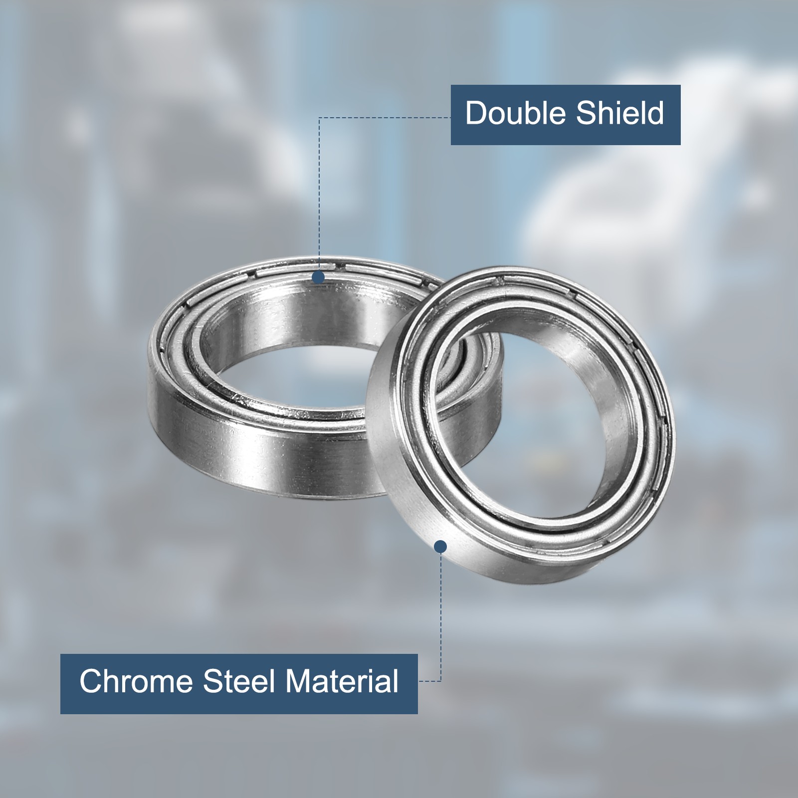 10 Pcs 12 x 18 x 4mm 6701ZZ Deep Groove Ball Bearings Chrome Steel Double Shield