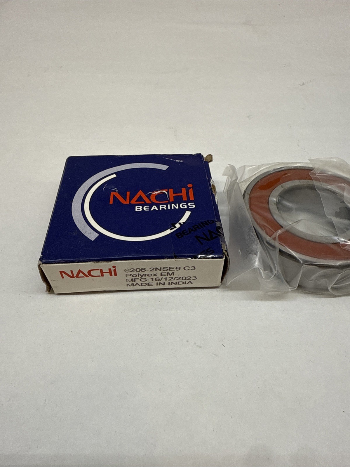 6206-2NSE9 C3 NACHI Brand Rubber Seal Ball Bearing 30x62x16 6206 2RS 6206RS