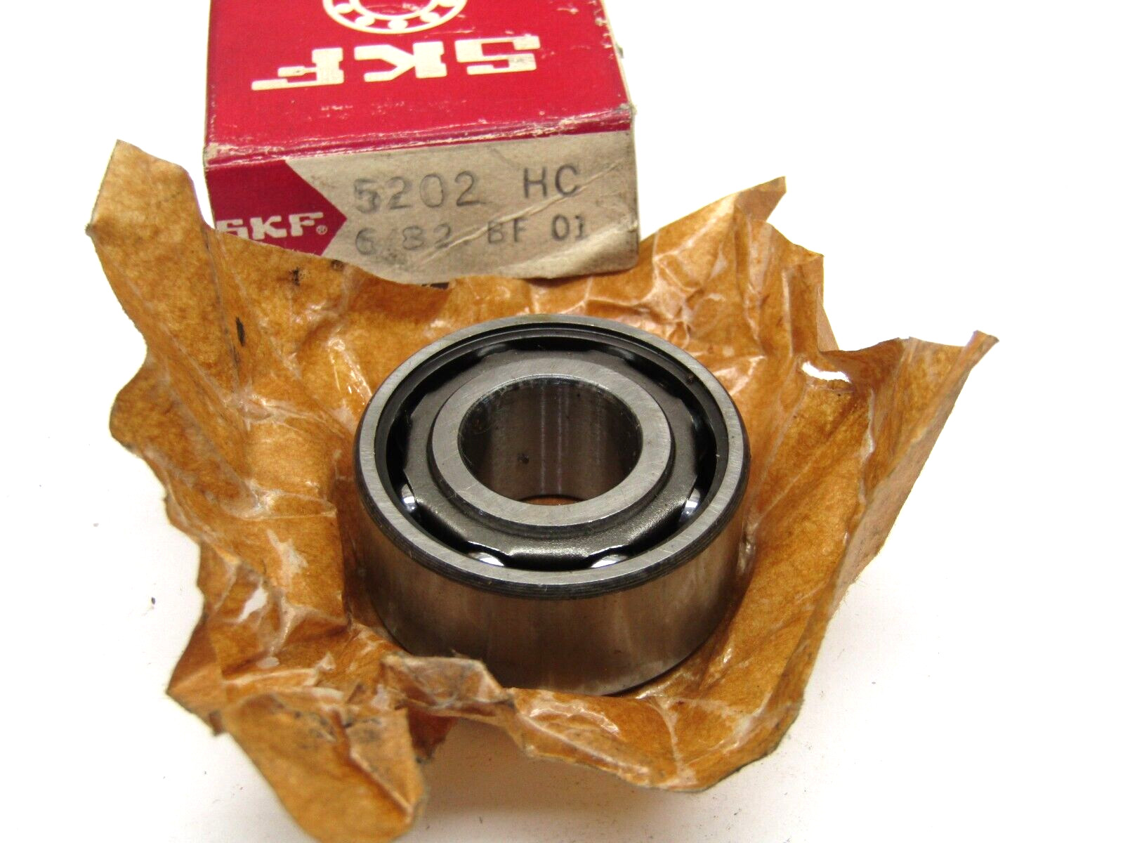 SKF 5202 HC 52mm X 35mm X .625″ Double Row Angular Contact Bearing