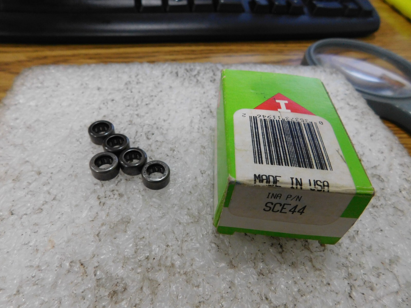 Lot of INA Model: SCE44 Needle Roller Steel Cages. Qty. 5. New Old Stock