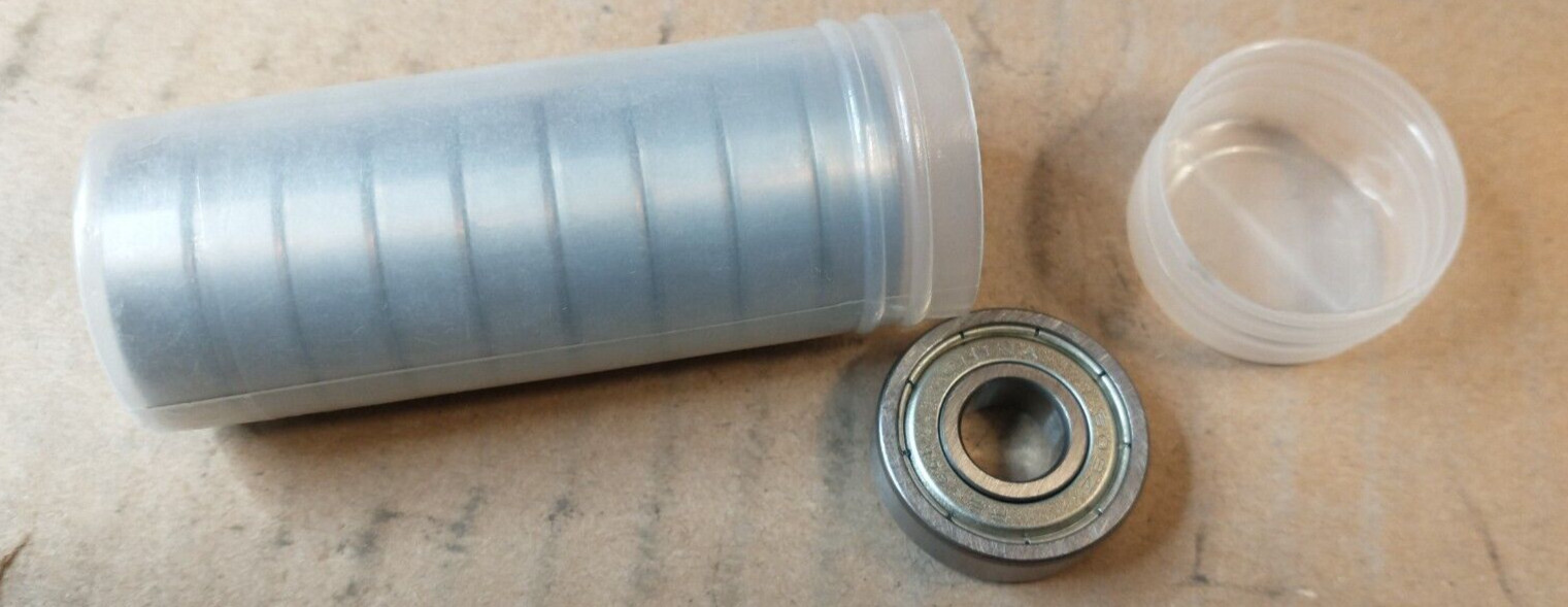 Lot of 10, RBI Radial Ball Bearing 609-ZZ 9mm Bore, 24mm OD, 7mm Width