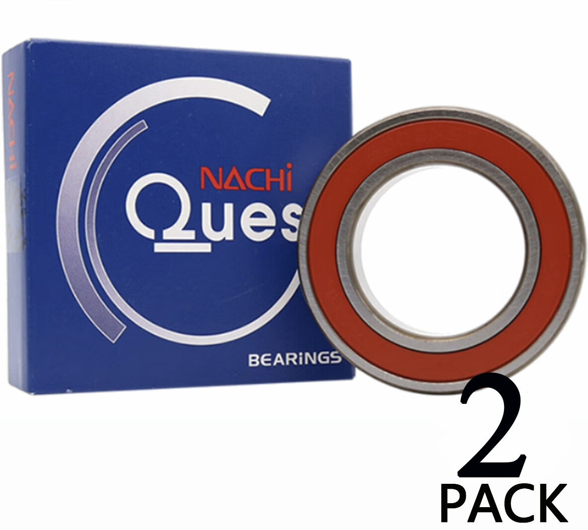 2PCS 6010-2NSE9 CM NACHI Brand Rubber Seal Ball Bearing 50x80x16 6010 2RS 6010RS