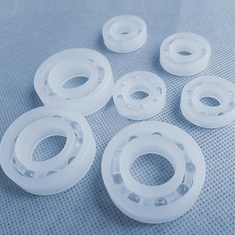 PP Plastic Ball Bearing ID 6-40mm Polypropylene Corrosion Resistance Waterproof