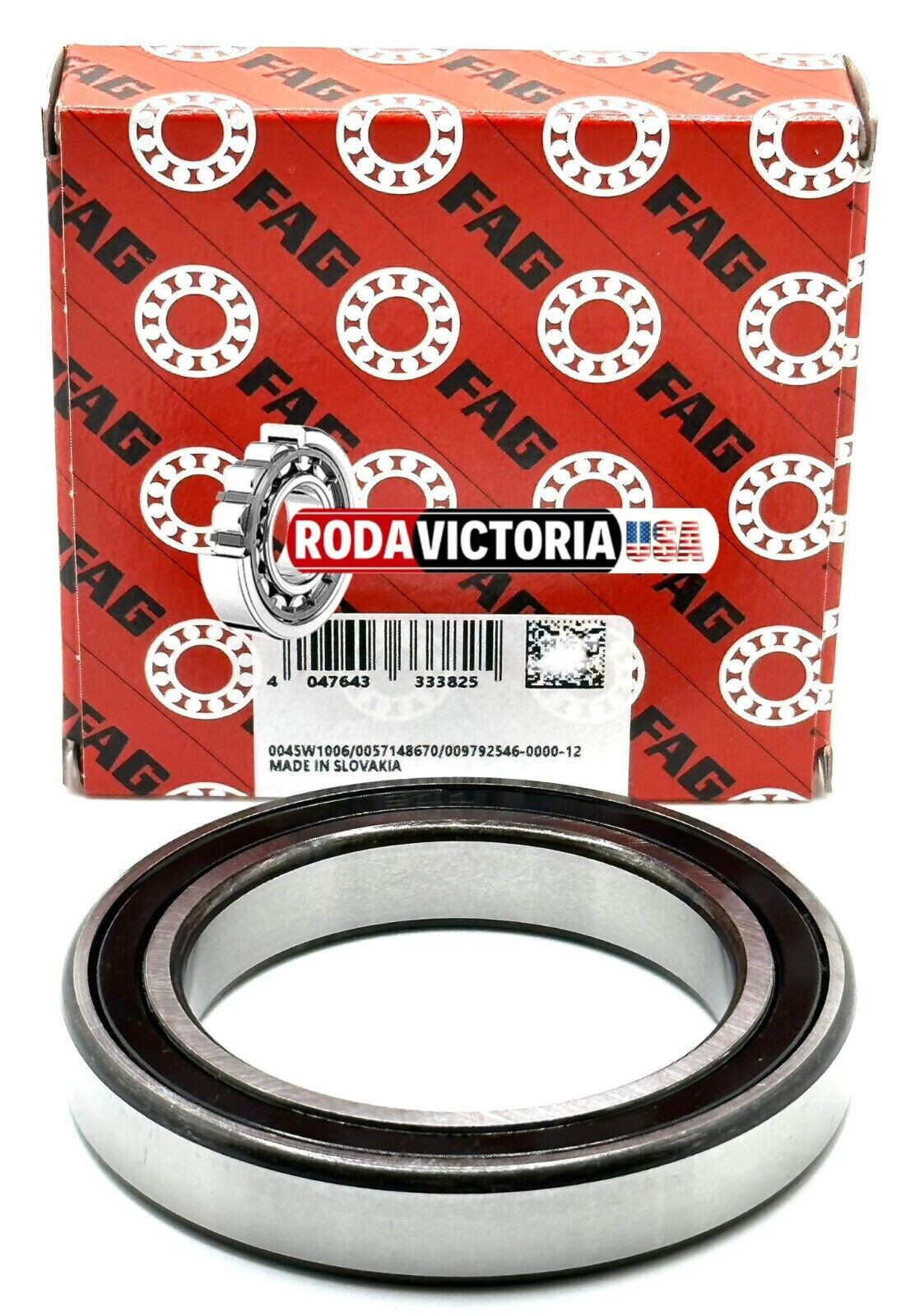FAG 61911 2RSR DEEP GROOVE BALL BEARING, RUBBER SEALED 55x80x13mm 6911-2RS