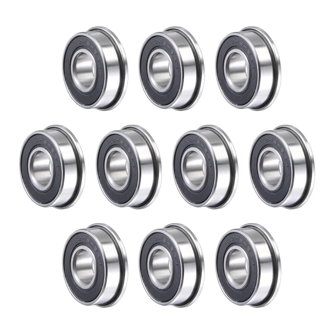 10 x FR6-2RS Flange Ball Bearing 3/8″x 7/8″x 9/32″ Sealed Chrome Steel Miniature