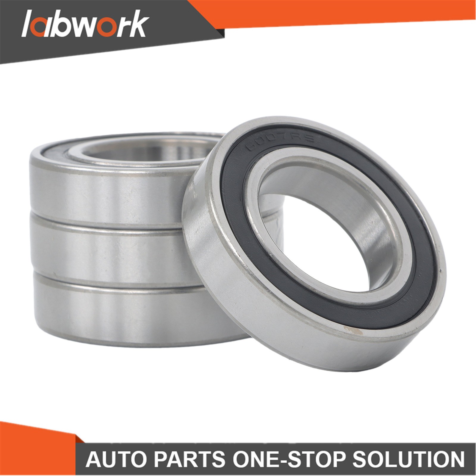 Labwork 6007-2RS Deep Groove Bearings 10pcs 35x62x14mm Rubber Sealed Set