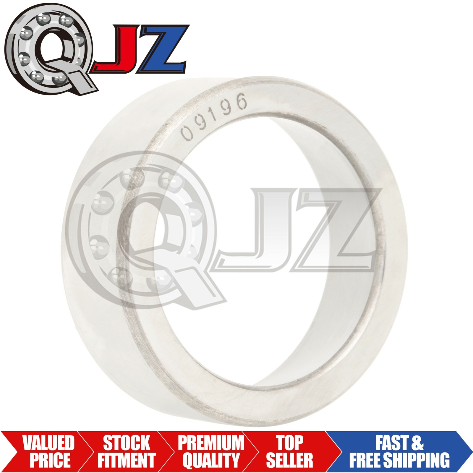 [1-Pack] 09196 Tapered Roller Bearing Outer Cup 1.938″ (Outer) x 0.6875″ (Width)