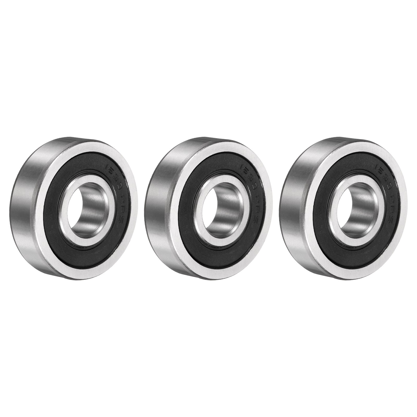 3 Pcs 5/8″ x 1-3/4″ x 1/2″ 1633-2RS Deep Groove Ball Bearing Sealed Bearing