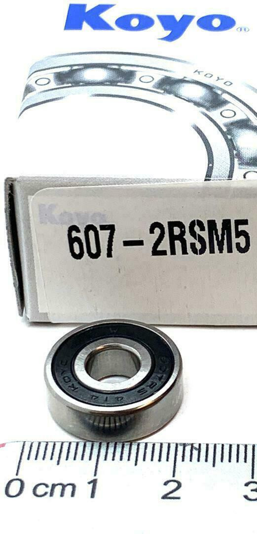 KOYO Bearing 607 2RS, 607rs, 607-2RS, 607rs, 607 2RSR dimension 7x19x6mm JAPAN