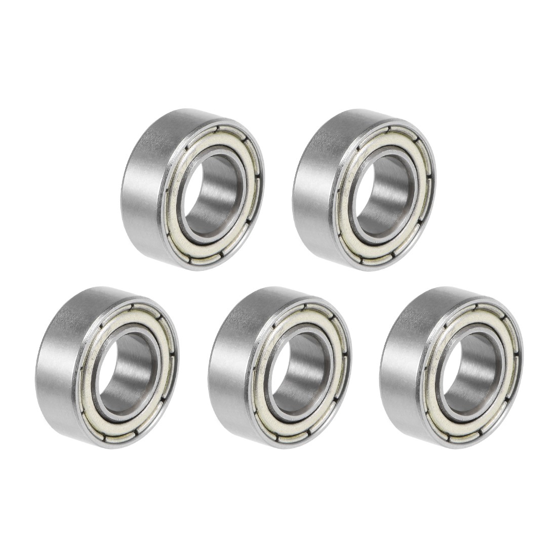687ZZ Deep Groove Ball Bearings Z2 7x14x5mm Double Shielded Carbon Steel 5pcs
