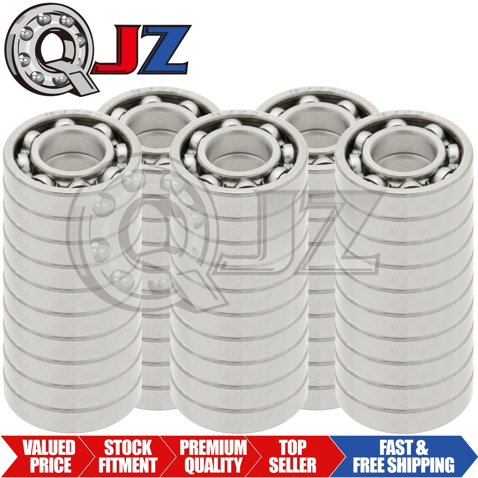 [50-Pack] R14-OPEN Radial Ball Bearing 0.875 in x 1.875 in x 0.50 in (IDxODxW)