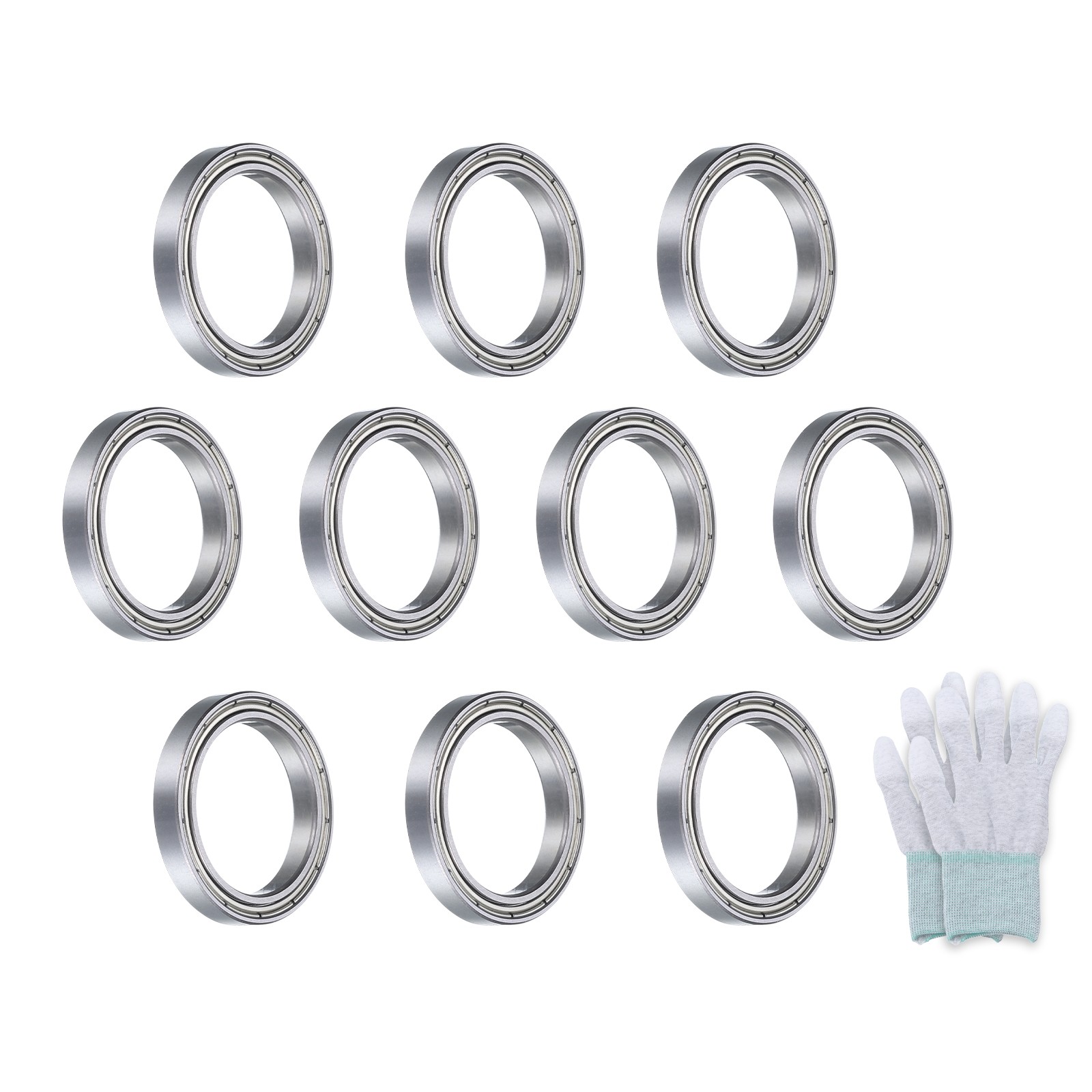 6704ZZ Deep-Groove Ball Bearings Double Metal Sealed 10Pcs