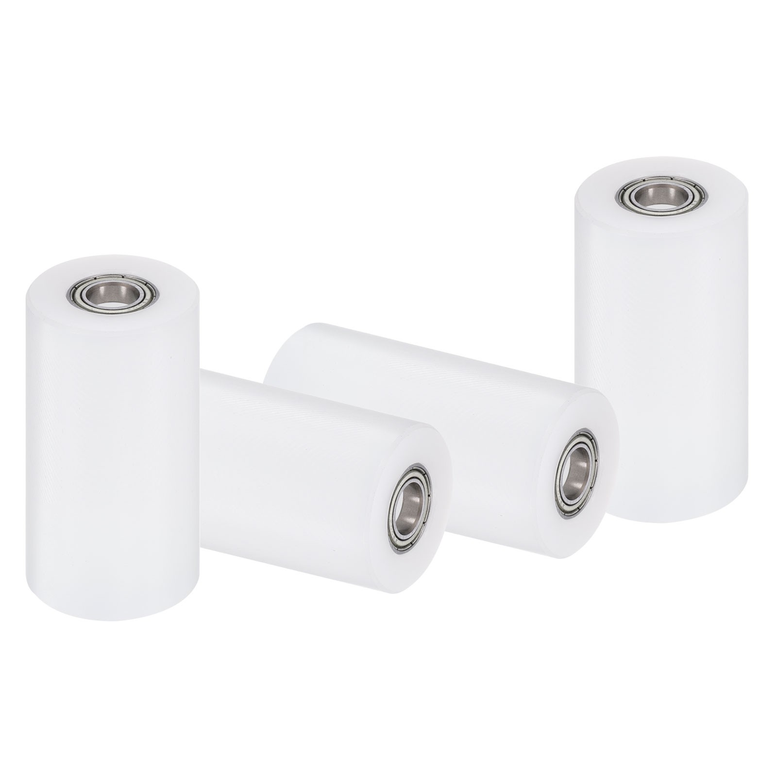 4Pcs Nylon Roller Wheel with Bearings 3/8″x1-3/8″x2-3/8″ Nylon Pulley