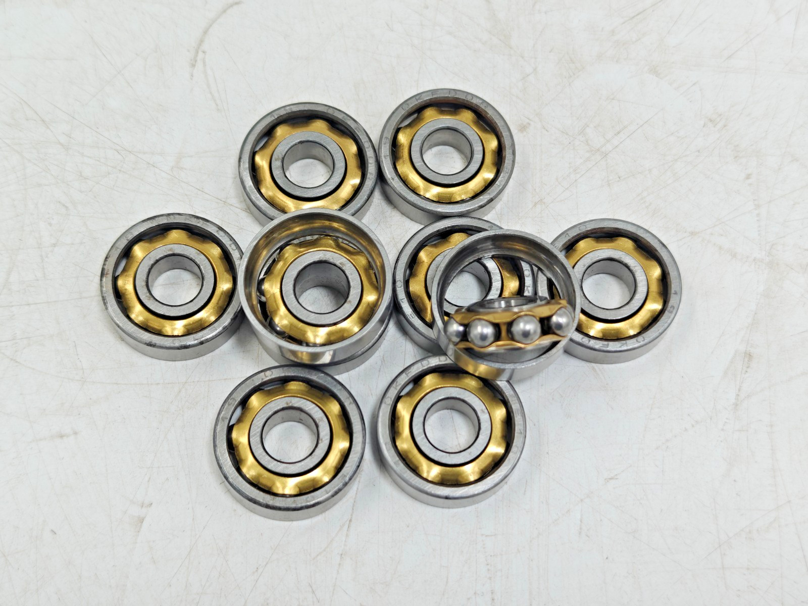 E10 / EN10 DKFDDR Magneto Bearing Angular Contact Separate 10x28x8 mm LOT OF 20