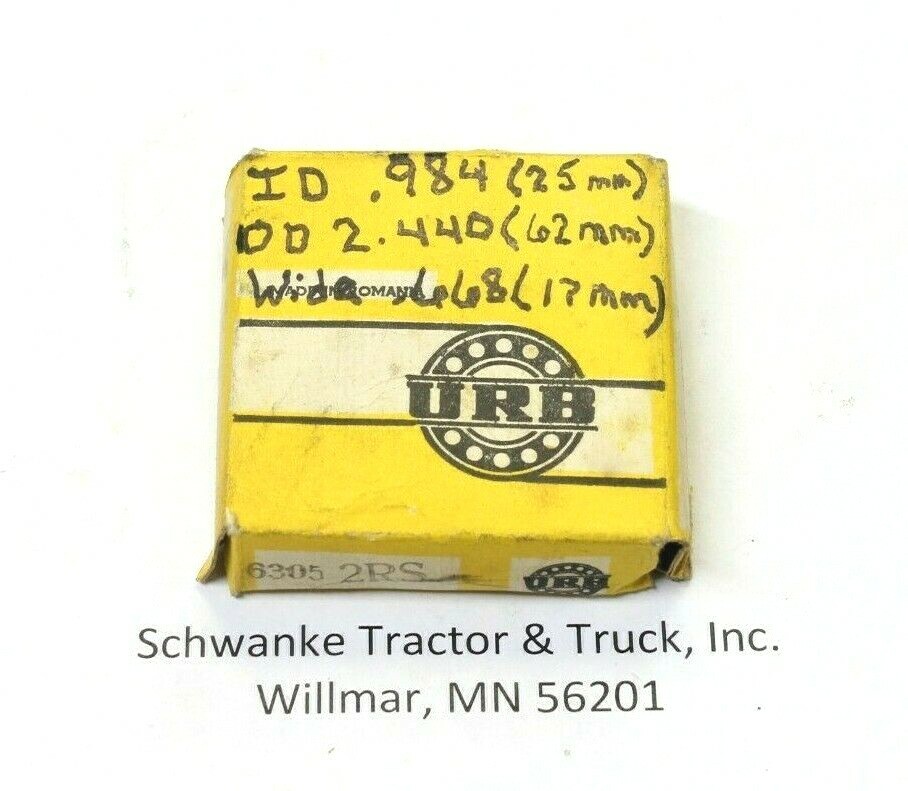 URB 6305-2RS 25 mm bearing